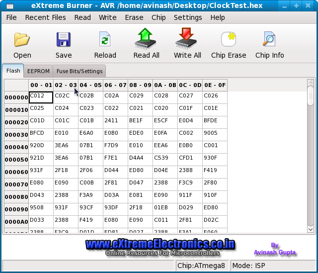 download software how to burn hex file to at89c51